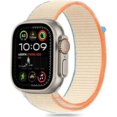 Tech-Protect Найлонова каишка Tech-Protect за Apple Watch 6 / 7 / 8 / 9 / 10 / SE / Ultra 1 / 2 (44 / 45 / 46 / 49 MM) - бежов (5906302370788)