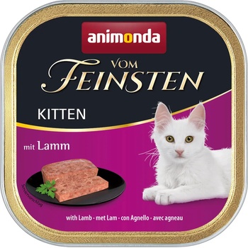 Animonda 6x100г Kitten Animonda vom Feinsten, консервирана храна за котки - с агнешко