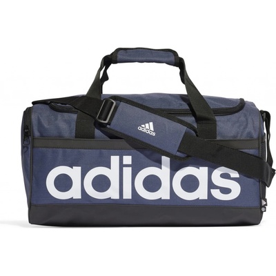 adidas Linear Duffel S SHANAV/black/white Modrá 25L
