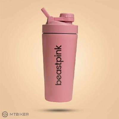 GymBeam BeastPink Steel šejkr, 650 ml, růžová