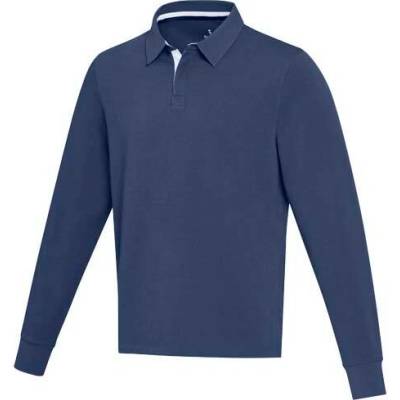 Clyde unisex ragbyová polo mikina Námořnická modř