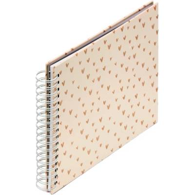 Hama album klasické spirálové LOVELY 28x24 cm, 50 stran, béžová