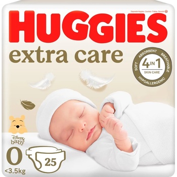 Image 1 of Huggies Бебешки пелени Huggies Extra Care - Размер 0, до 3.5 kg, 25 броя (5029053548647)