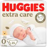 Huggies Бебешки пелени Huggies Extra Care - Размер 0, до 3.5 kg, 25 броя (5029053548647) - ozone