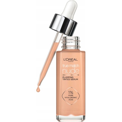 L'Oréal Paris True Match Nude Plumping Tinted Serum tónující sérum s 1% kyseliny hyaluronové 4-5 Medium 30 ml