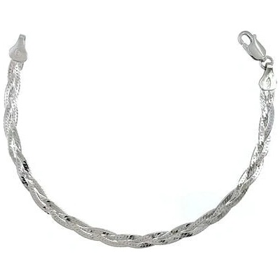 INFINITYSILVER Strieborný náramok splietaný 16010353R18