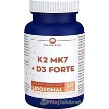 Pharma Activ Lipozomal K2 MK7 + D3 forte 60 kapsúl
