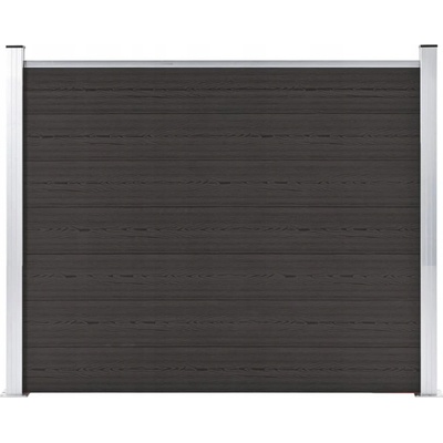 Nabytek XL Plotový dílec WPC 180 x 146 cm černý