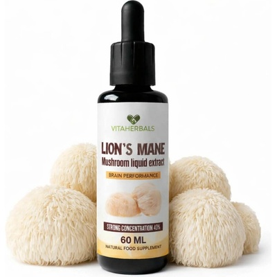 Vitaherbals Lion’s Mane Hericium tekutý extrakt 40:1 60 ml