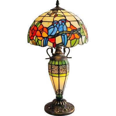Brilagi - Тифани витражна настолна лампа JUNGLE 1xE27/60W/230V + 1xE14/40W (BG4412)