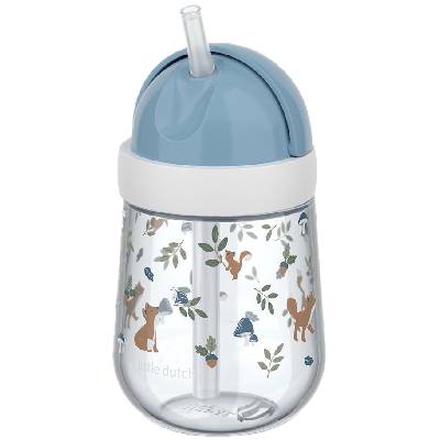 Чаша със сламка Little Dutch Forest Friends - 300 ml (108014065408)