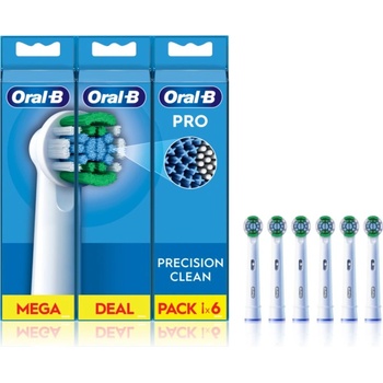 Oral-B PRO Precision Clean резервни глави за четка за зъби 6 бр