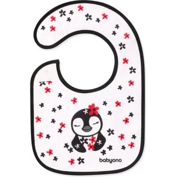 BabyOno Лигавник Фроте, малък, водоустойчив 3м+ пингвин