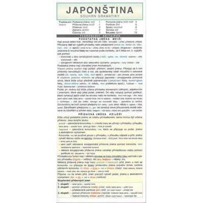 Japonština souhrn gramatiky Zinková Zdeňka