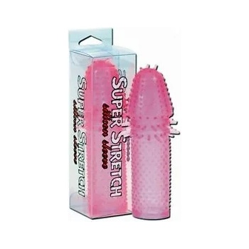 Пенис ръкав, интензивно стимулиращ, 14, 5см. - Super Stretch Pink (SEVCR00364)
