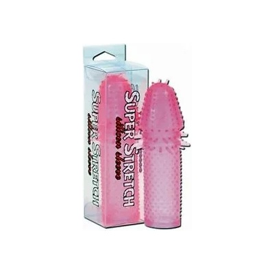 Пенис ръкав, интензивно стимулиращ, 14, 5см. - Super Stretch Pink (SEVCR00364)