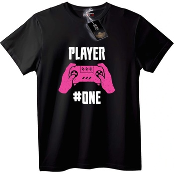 NOONEBRAND Тениска Player One Гейминг - 5XL, Black