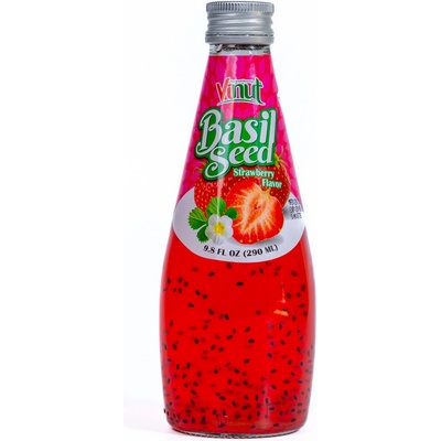 VINUT Nápoj so semienkami bazalky jahoda 290 ml