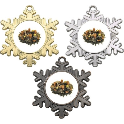 VIZINGR Adventní věnec medaile D47-L439 Stuhu vyberte z naší nabídky. D47-L439 bronz