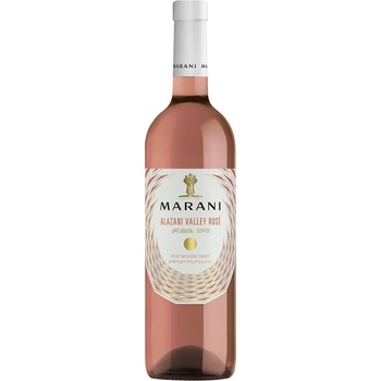 Marani Rose Alazani Valley růžové polosladké gruzínské 2021 12,5% 0,75 l (holá láhev)