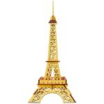 Woodcraft construction kit Woodcraft Дървен 3D пъзел Айфеловата кула жълта (HF01C)