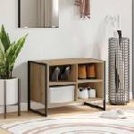 vidaXL Шкаф за обувки 60 x 35 x 44 см Инженерна дървесина Дъб Артизан (886461)