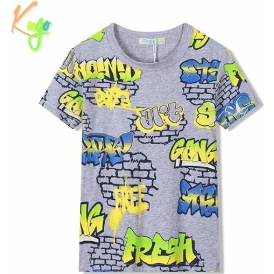 Kugo Chlapecké tričko kr r HC9347 šedá