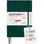 Leuchtturm1917 Daily Calendar 2027 Medium (A5) - German, Forest Green, 145 x 210 mm, January-December (12 months), 1 page per day, hourly grid 7: 00 a. m. - 10: 00 p. m. , hardcover, 80 g/m2 paper - 400162 (400162)