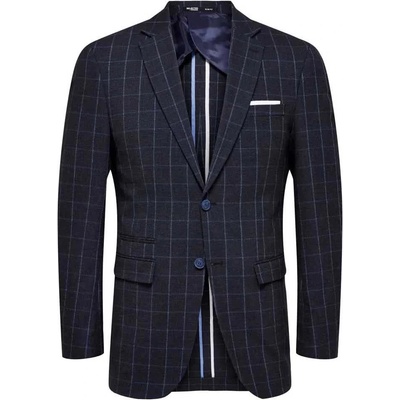 SELECTED Сако Selected Oasis Slim Fit blazer - Blue (Navy Blazer / Checks)