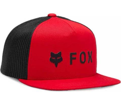 FOX Yth Absolute Snapback Mesh Hat Flame Red