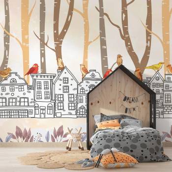 Image 1 of Art gift Детски фототапет - Град в гората