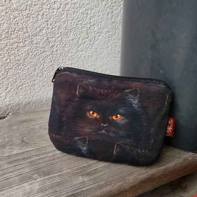 Joan Atelier taštička mini Mína černá kočka