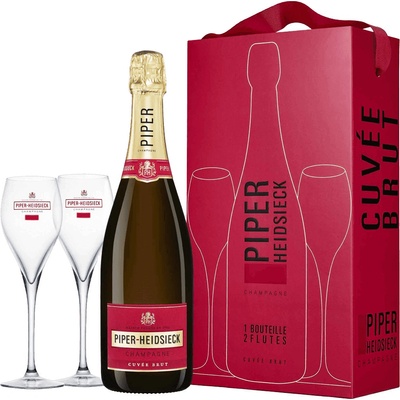 Piper-Heidsieck Cuvée Brut 0,75 l (darčekové balenie 2 poháre)