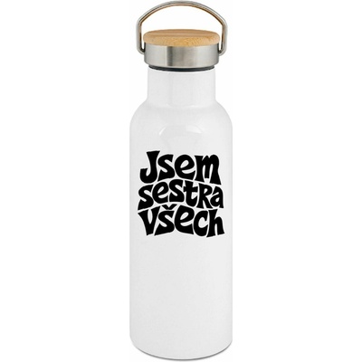 123TRIKO termoska Jsem sestra všech černá 500 ml