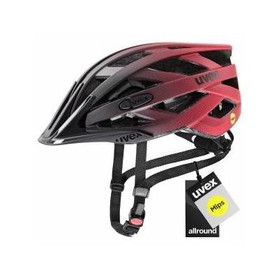 i-vo cc MIPS bicycle helmet, black-red matt, 52-57 cm - S413613