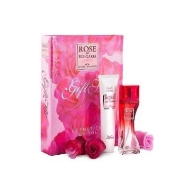Rose of Bulgaria mýdlo 3 x 30 g + krém na ruce 75 ml + parfém 50 ml dárková sada