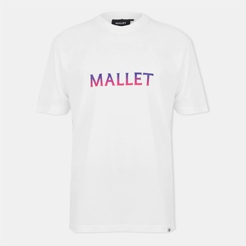 MALLET Тениска MALLET Men's Palm UV Print Regular Fit T-Shirt - White