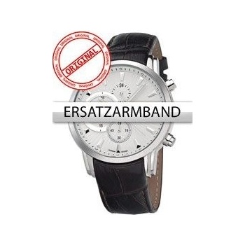 Bossart Replacement strap leather BW-1104 Brown Silver