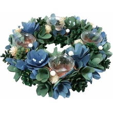 GOBA Vianočný veniec modrý 32 cm