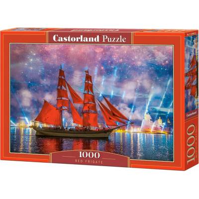 Castorland Пъзел Castorland от 1000 части - Червена фрегата (C-104482-2)