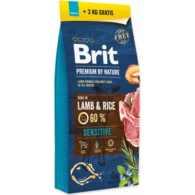 Brit Premium by Nature Sensitive Lamb 18 kg – Zboží Dáma