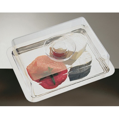 APS Servírovací tác s poklopem 250x190 mm 00067 inox průhledná – Hledejceny.cz