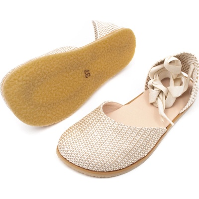 Flexi Nens BAREFOOT ESPADRILKY FLEXI NENS BEIGE NATUR