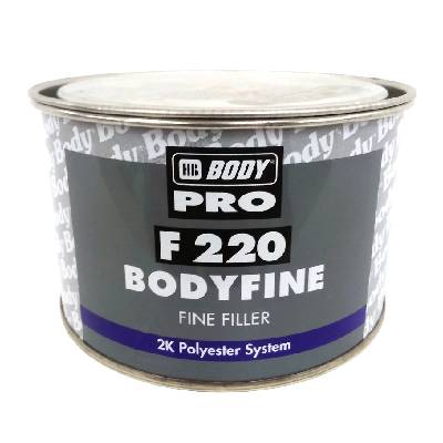 Body HB BodyFine 220 + tužidlo, biely - Dvojzložkový polyesterový veľmi jemný tmel 1kg
