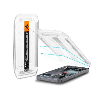 2 броя стъклени защитни покрития за дисплея на Nothing Phone (3) - Spigen Glas. tR EZ Fit Tempered Glass 2 Pack (прозрачен) (AGL10165)