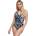 Urban Classics Бански костюм Urban classics Recycled Pattern swimsuit - Black (Multicolor Fading)