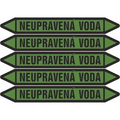 Grafiko | Neupravená voda - Materiál Samolepící PVC folie, Rozměr aršík 5ks šipka 350x52mm