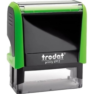 TRODAT Печат TRODAT Printy 4.0 4912 ябълковозелен корпус син тампон 4912Z/K (4912Z/K)