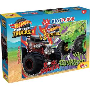 Lisciani Детски пъзел за под Lisciani от 24 XXL части - Hot Wheels (104789) - ozone
