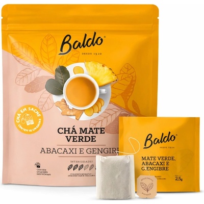 BALDO Yerba Mate Verde Abacaxi e Gengibre 25 g